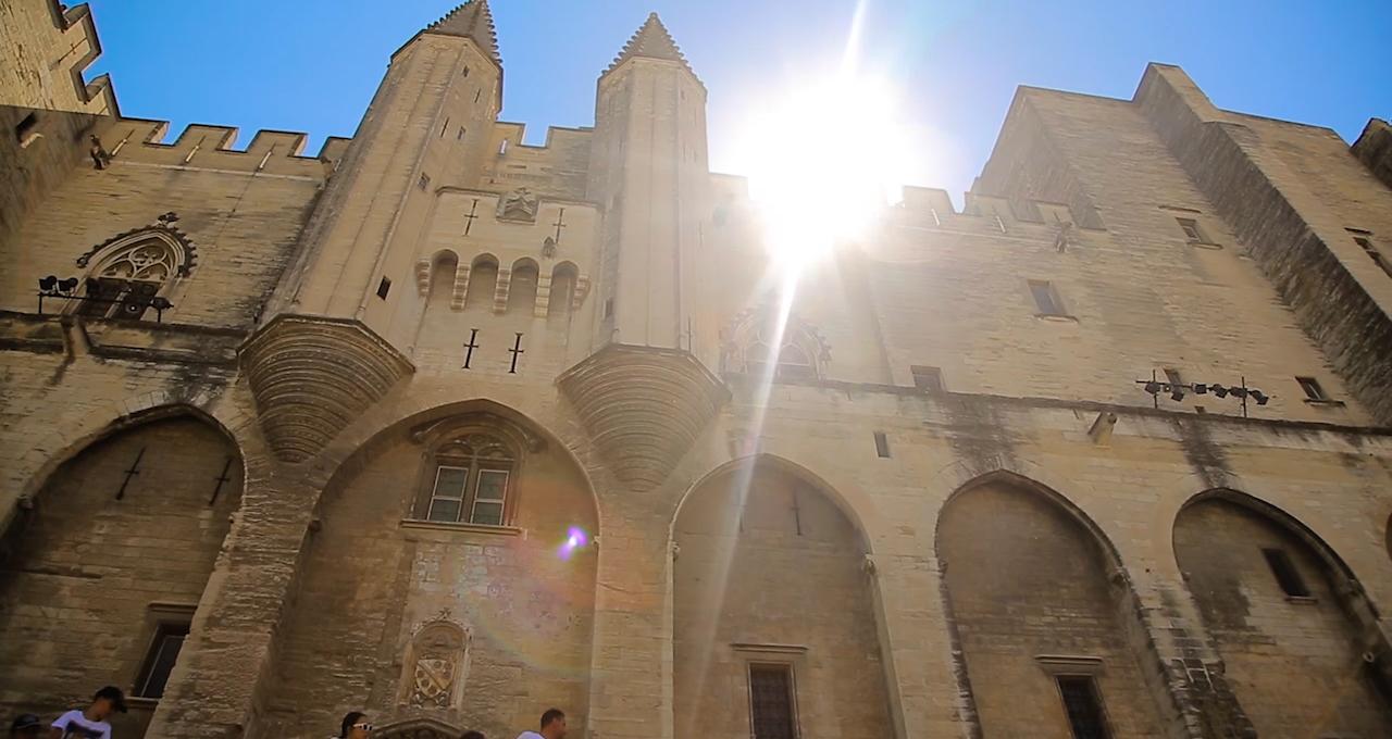 Gamla påveresidenset i Avignon 